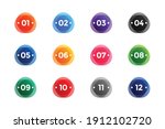 circular abstract bullet points ... | Shutterstock .eps vector #1912102720