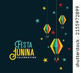 festa junina celebration card... | Shutterstock .eps vector #2155972899
