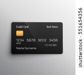 credit debit card mockup | Shutterstock .eps vector #551654356