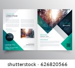 business bifold brochure or... | Shutterstock .eps vector #626820566