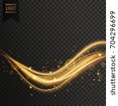 transparent golden light effect ... | Shutterstock .eps vector #704296699