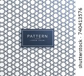 abstract line pattern vector... | Shutterstock .eps vector #740413576