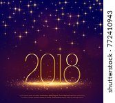 2018 glitter background with... | Shutterstock .eps vector #772410943