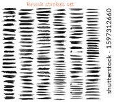grungy hand made vector brush... | Shutterstock .eps vector #1597312660
