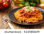 Delicious spaghetti served on a ...