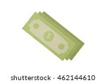 bundle of dollars. payment icon.... | Shutterstock . vector #462144610