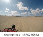 Quad trip on the african desert near Sharm el Sheikh. Desert safari is one of the main local tourist attraction in Egypt. Sharm El Sheikh, Egypt 