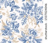 Winter Seamless Pattern With...