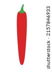 Chili Pepper Alphabet  Vector...