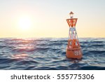 Buoy In The Open Sea On The...