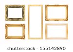 set of gold picture frame... | Shutterstock . vector #155142890