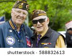 Veterans at Memorial Day service.