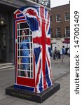 Small photo of WINDSOR, UK - JULY 21: The Duchess of Cambridge depicted on Timmy Mallet's Ring a Royal Post Box. Art installation celebrating all things British, on July 21, 2013 in Windsor, UK.