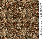 paisley seamless pattern.... | Shutterstock . vector #1742606459