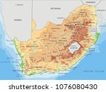 Elevation Map of Cape Town, South Africa image - Free stock photo ...