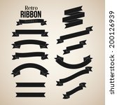 retro ribbon banners vector... | Shutterstock .eps vector #200126939