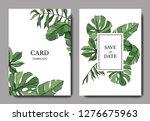 vector green leaf plant... | Shutterstock .eps vector #1276675963