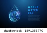 abstract earth globe in a drop... | Shutterstock .eps vector #1891358770