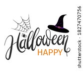 happy halloween lettering text... | Shutterstock .eps vector #1827470756