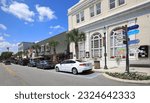 Small photo of MOUNT DORA, FLORIDA, USA: Colorful Mount Dora's downtown area, a popular tourist destination as seen on May 14, 2023.