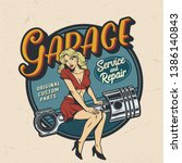 Vintage Colorful Garage Repair...
