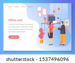 office rent service website... | Shutterstock .eps vector #1537496096
