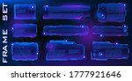 set holographic pop up frames... | Shutterstock .eps vector #1777921646