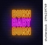 burn baby burn neon lettering... | Shutterstock .eps vector #1996239749