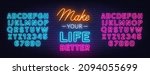 make your life better neon... | Shutterstock .eps vector #2094055699