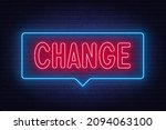 change neon sign on brick wall... | Shutterstock .eps vector #2094063100