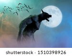 3d Illustration Of A Werewolf...