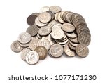 Pile Of American Coins  Dime ...