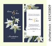 wedding invitation card | Shutterstock .eps vector #631920809