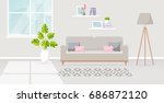 vector banner with modern... | Shutterstock .eps vector #686872120