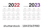 colorful year 2022 and year... | Shutterstock .eps vector #1843565980