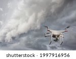 uav drone copter flying with... | Shutterstock . vector #1997916956