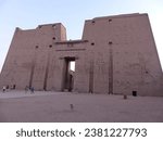 Small photo of Edfu, Egypt - Aug 25 2023: Picture showing part of the stunning Edfu Temple