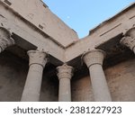 Small photo of Edfu, Egypt - Aug 25 2023: Picture showing part of the stunning Edfu Temple