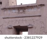 Small photo of Edfu, Egypt - Aug 25 2023: Picture showing part of the stunning Edfu Temple