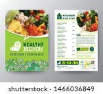 food delivery flyer pamphlet... | Shutterstock .eps vector #1466036849