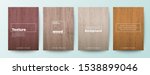 Set Of Wood Texture Background. ...