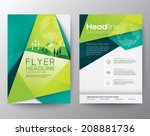 abstract triangle brochure... | Shutterstock .eps vector #208881736