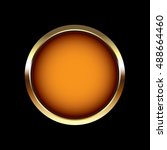 orange and gold vector design... | Shutterstock .eps vector #488664460