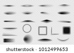 set of realistic vector shadows ... | Shutterstock .eps vector #1012499653