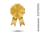 golden award of quality... | Shutterstock .eps vector #515703553