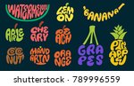 fruits lettering. premium... | Shutterstock .eps vector #789996559