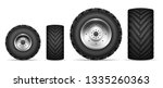 truck and tractor wheels... | Shutterstock .eps vector #1335260363