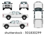 Pickup Truck Vector Template...