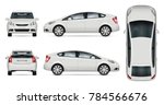 car vector mock up. isolated... | Shutterstock .eps vector #784566676