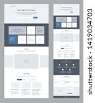 one page website design... | Shutterstock .eps vector #1419034703